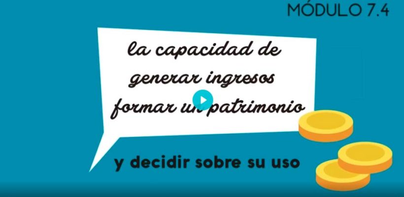 7.4. Capacidad de generar ingresos, formar patrimonio y decidir su uso