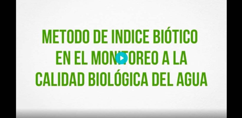 Monitoreo a la calidad biológica del agua